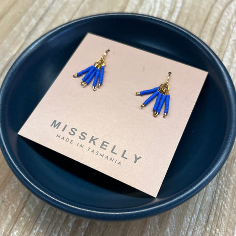 MissKelly Mini Beaded Bluebell Earrings