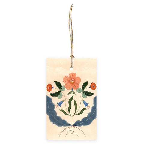 Flora Waycott - Flower with Roots Gift Tags set of 6