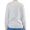 Sky Blue & White Stripe Cotton Cashmere Sweater
