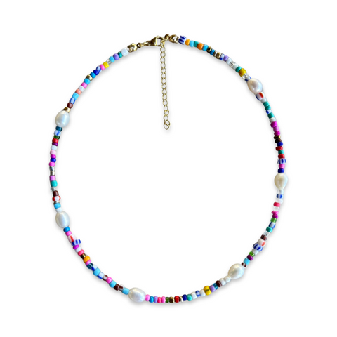 Helena Pearl Multi Necklace