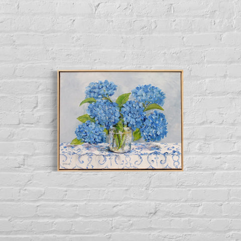 Beautiful Blue Hydrangeas (42 x 52cm) Gail McCormack