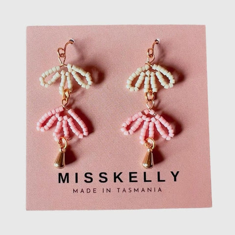 MissKelly Dainty Petal Dangles - Nude | Peach
