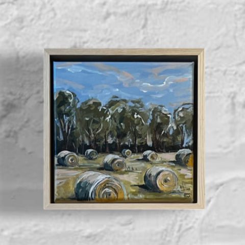 SOLD Country Hay (23x23cm) Paula Starrs