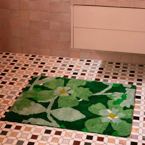 Cosmos Green Bath Mat {PRE ORDER}