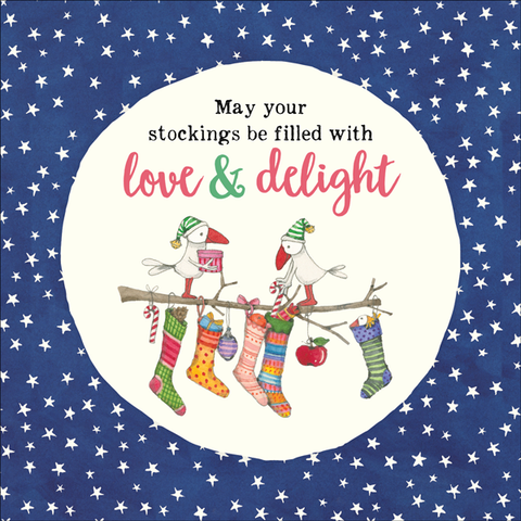 Twigseeds Christmas Card - May your stockings be filled