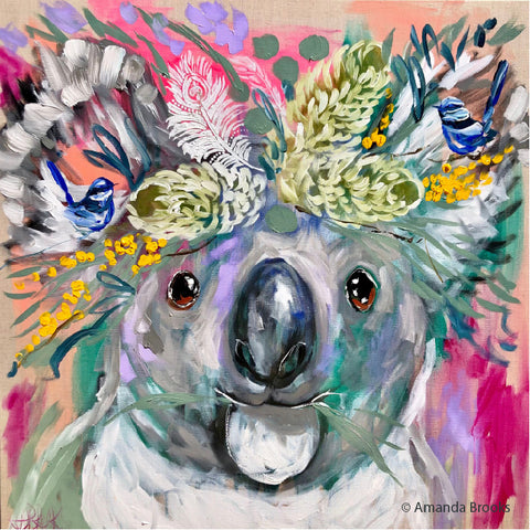 Koala & Blue Wrens Magnet