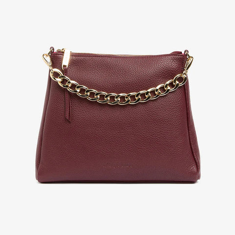 Arlington Milne || Mini Corinna - Burgundy Pebble