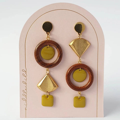 Architype Earrings - Mustard