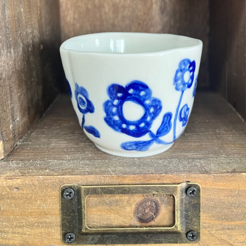 Blue Meadows Porcelain Tea Cup NO.4