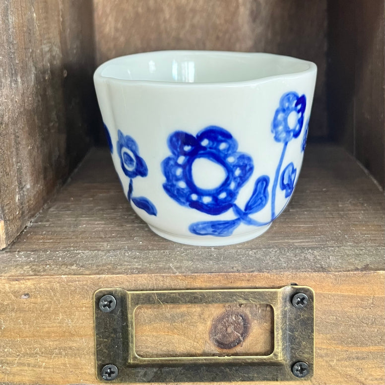 Blue Meadows Porcelain Tea Cup NO.4