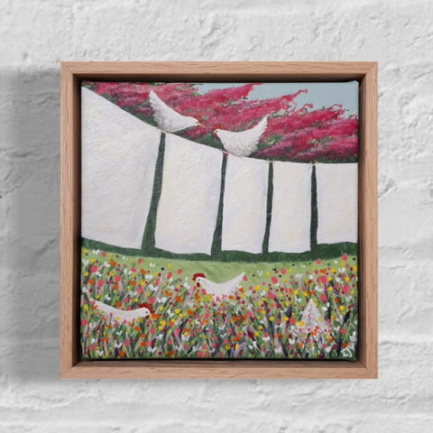 Don't Cluck or She'll Find Us! (23 x 23cm) Liz Vonhoff