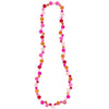 Pink Smartie Single Strand Wood Necklace