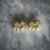 Gold Bow Stud