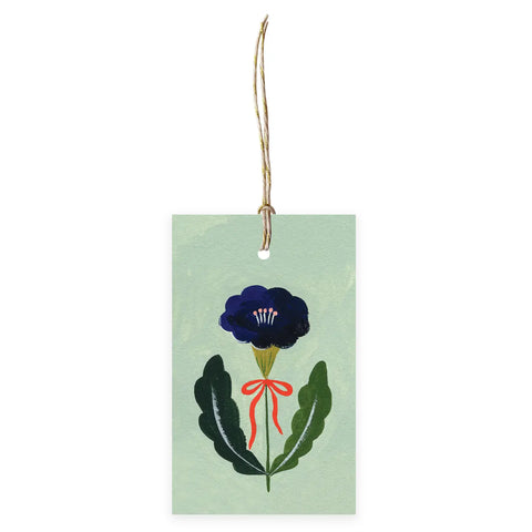 Flora Waycott - Flower with Bow Gift Tags Set of 6