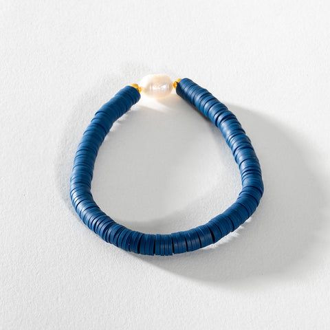 Heishi Bracelet - Navy