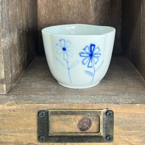 Blue Meadows Porcelain Tea Cup NO.3