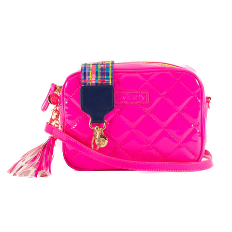 Sally - Patent Neon Pink