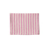 Linen Tea Towel - Beige Pink Stripe