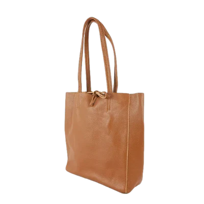 Maison Fanli Medium Tote - Dark Camel