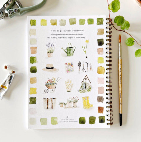 PRE ORDER emily lex studio - Garden watercolor workbook