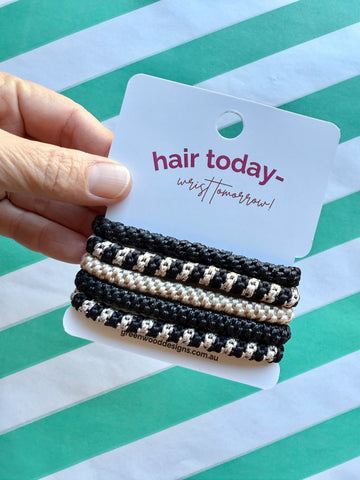 Hair Elastics Pack - Licorice