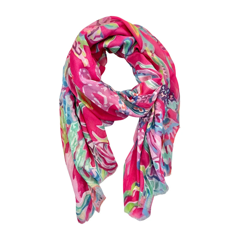 Camille Floral Lightweight Scarf