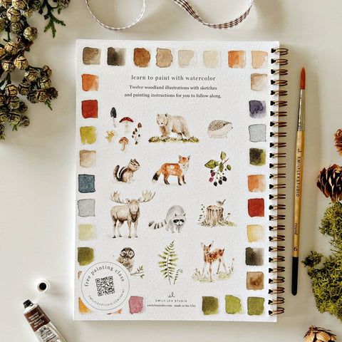 Woodland Watercolour Workbook