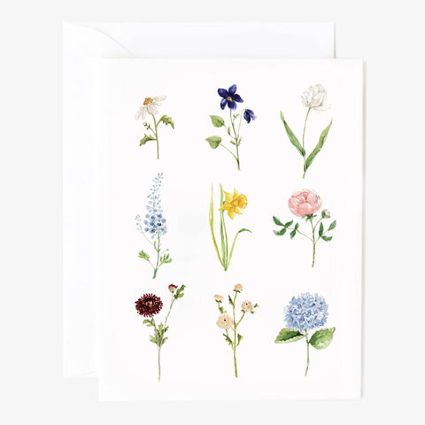 emily lex studio - Garden flowers notecards