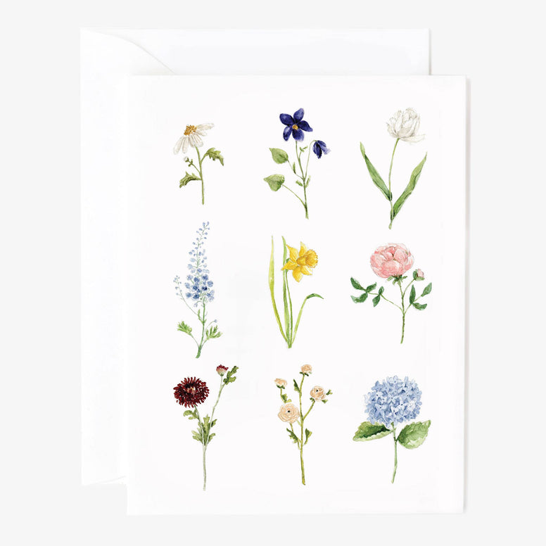 emily lex studio - Garden flowers notecards