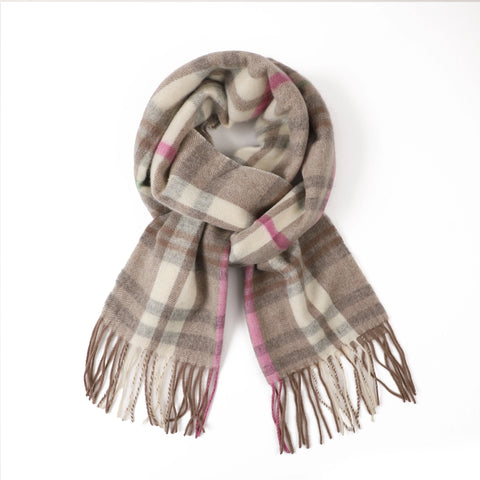 Winter Woollen Check Scarf - Indy