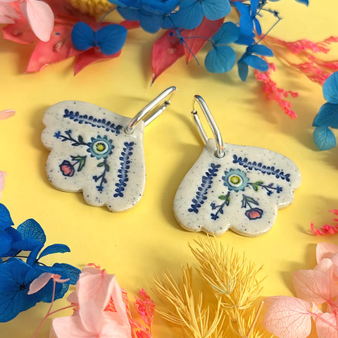 BOTANICA CERAMICA : Ceramic Earrings