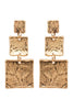 PAARL SQUARE DROP EARRING - GOLD