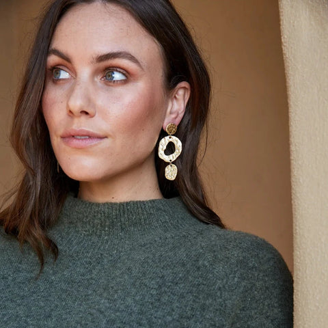 PAARL CIRCLE EARRING - GOLD