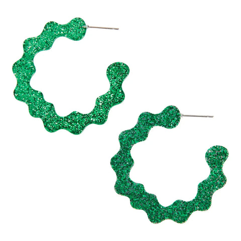 Jovial Hoop Earring - Emerald