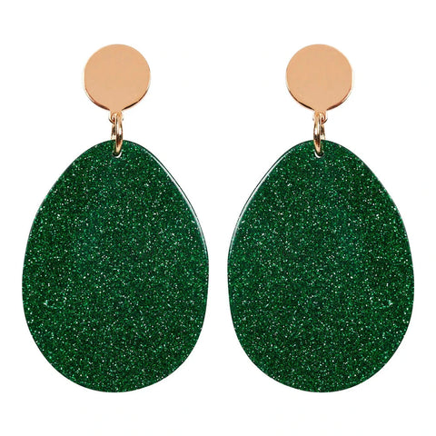 Merry Oval Earring - Emerald