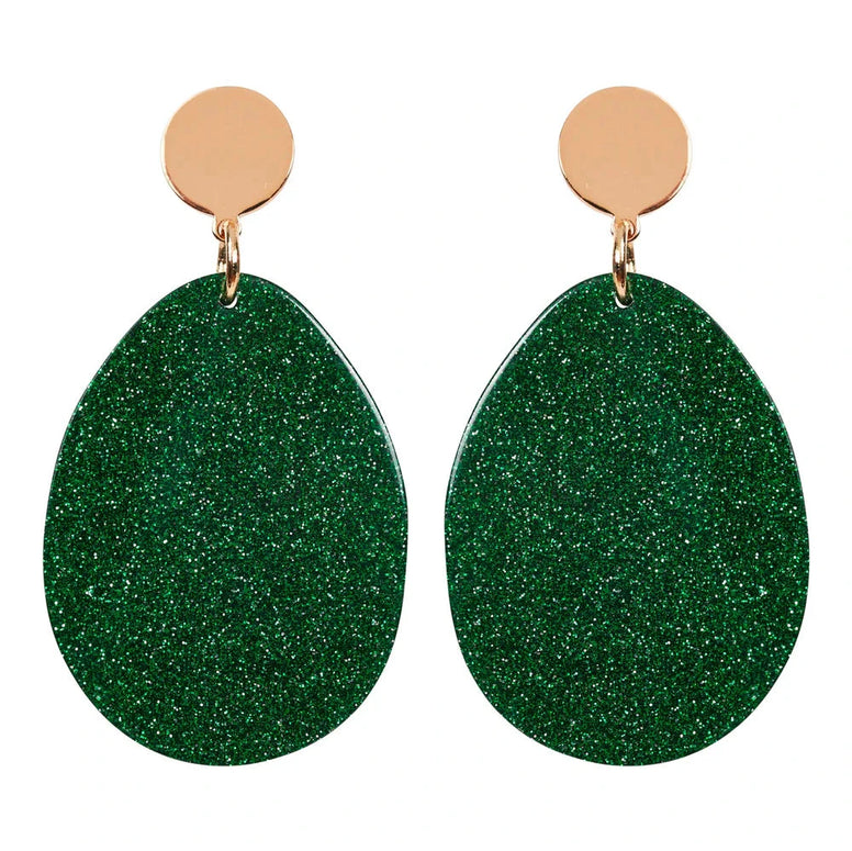 Merry Oval Earring - Emerald