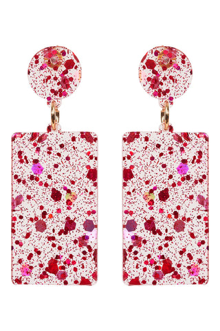 Merry Drop Earring - Raspberry