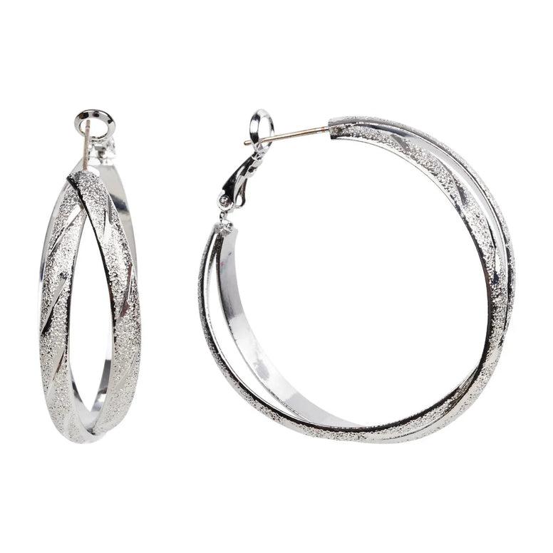 Eden Silver Hoop Earring - Multi