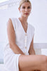 Mira Hoop Earring - Twisted White