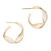 Mira Hoop Earring - Twisted White