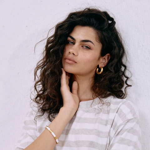Melenia Earring - Twist Hoop