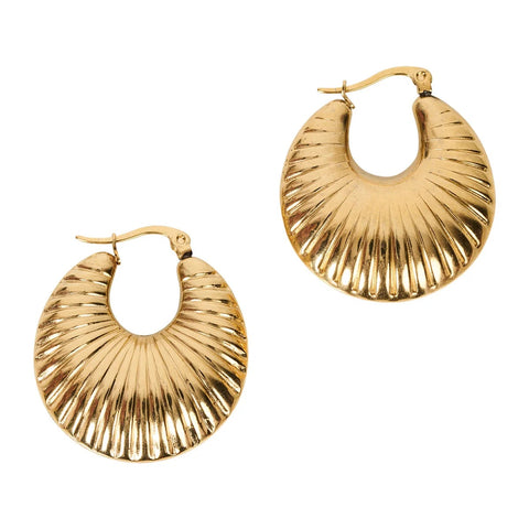 Melenia Earring - Ripple Hoop