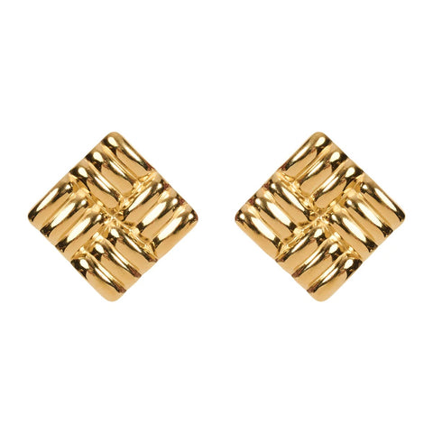 Melenia Clip On Earring - Square Clip