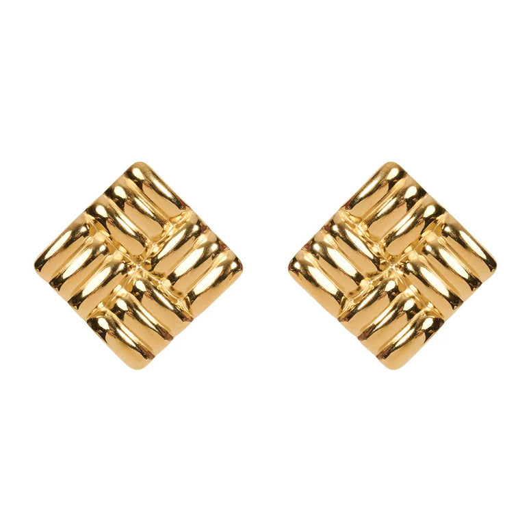 Melenia Clip On Earring - Square Clip