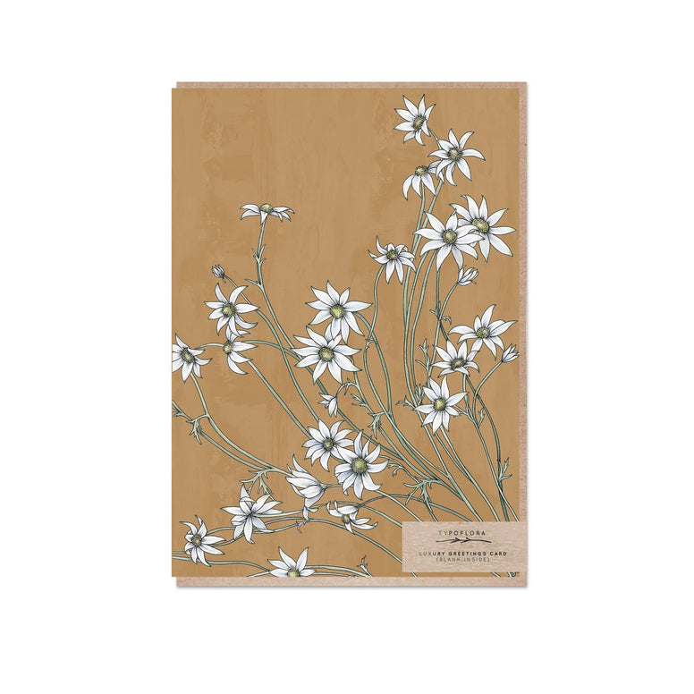 Typoflora - Flannels Portrait Card
