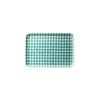 Linen Coated Tray (Medium) Mint White Check