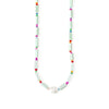Stone & Pearl Necklace (Long)