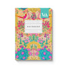 V&A A6 Soft Cover Notebook-Neon Floral Ornate Garden