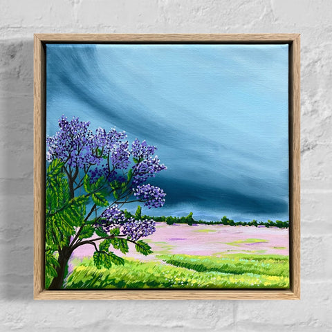 Jacaranda (33x33cm) The Curated Canvas