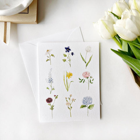 emily lex studio - Garden flowers notecards